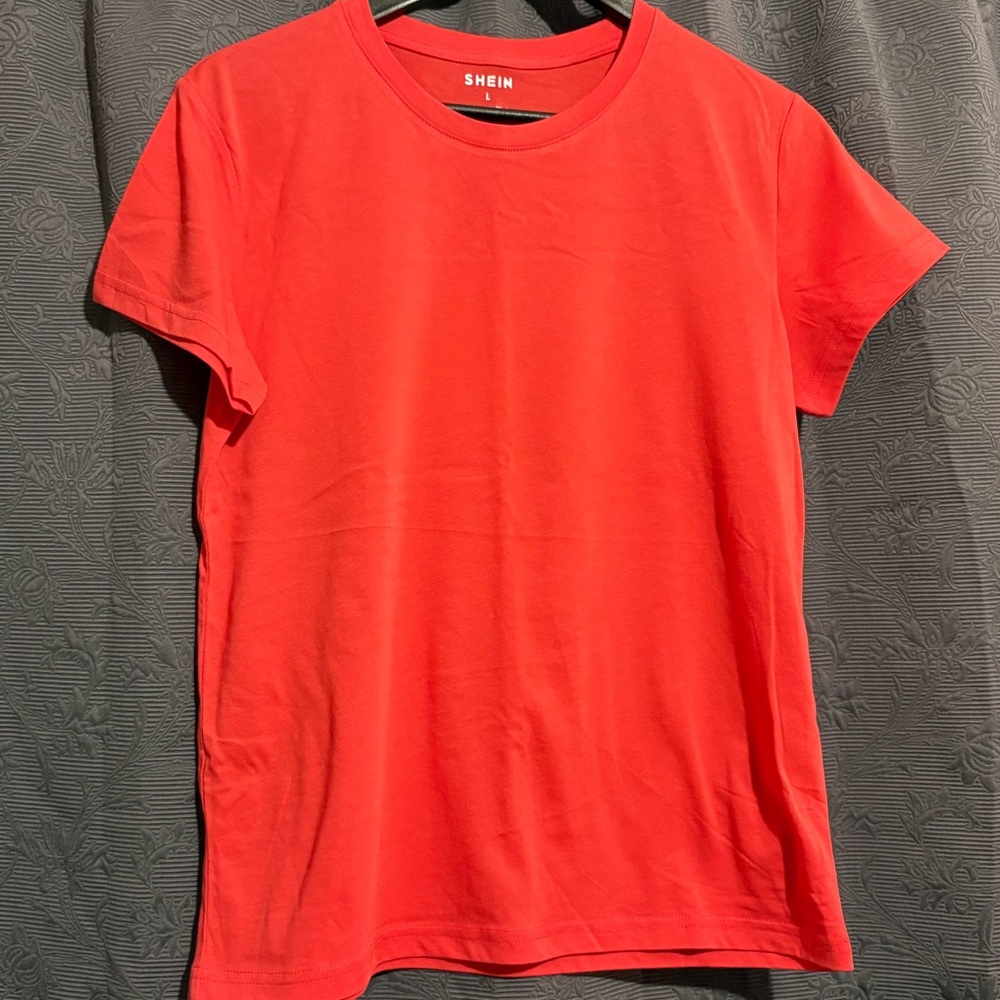 SHEIN Short Sleeve Tee in Raspberry Pink - Picture 3 of 4